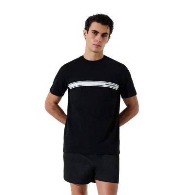 тениска,мъжки,тениски,дамски,тениски,karl,lagerfeld,elongated,short,sleeve,t,shirt,black,(black)