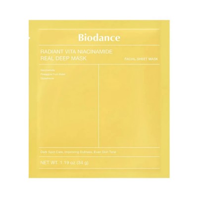 специфични,козметични,продукти,biodance,radiant,vita,niacinamide,real,deep,face,mask,clear,(yellow)