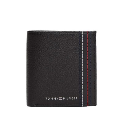 портфейли,и,портмонета,tommy,hilfiger,central,trifoild,wallet,black,(black)