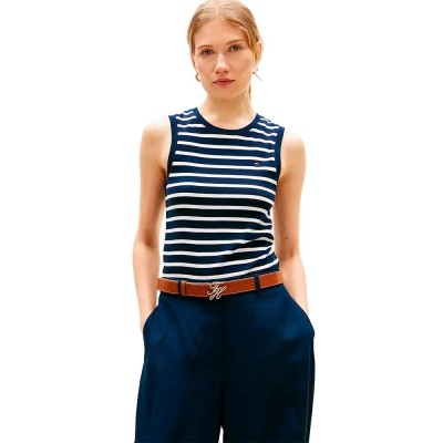тениска,мъжки,тениски,дамски,тениски,tommy,hilfiger,cody,sleeveless,t,shirt,blue,(breton,stripe,dark,night,ecru)