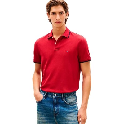 дамски,блузи,с,яка,мъжки,блузи,с,яка,tommy,hilfiger,pique,undercollar,regular,fit,short,sleeve,polo,red,(regatta,red)