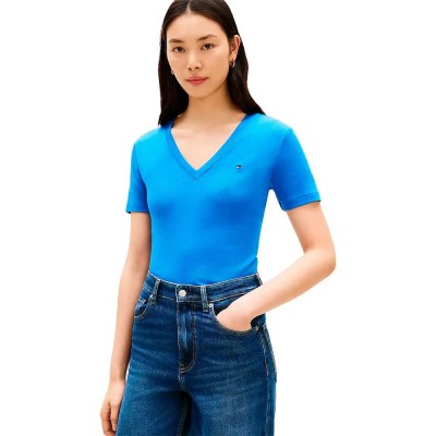 тениска,мъжки,тениски,дамски,тениски,tommy,hilfiger,slim,cody,short,sleeve,v,neck,t,shirt,blue,(blue,orbit)