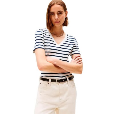тениска,мъжки,тениски,дамски,тениски,tommy,hilfiger,slim,cody,short,sleeve,v,neck,t,shirt,blue,(breton,ecu,dark,night,navy)