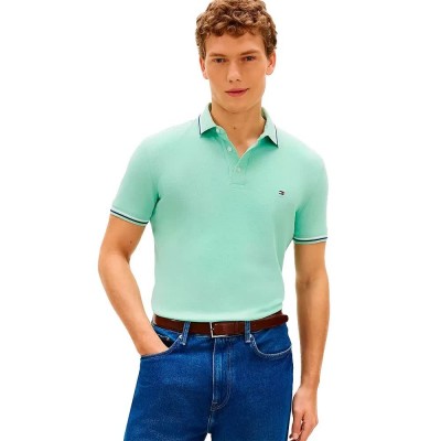 дамски,блузи,с,яка,мъжки,блузи,с,яка,tommy,hilfiger,tipped,slim,fit,short,sleeve,polo,green,(crushed,mint)