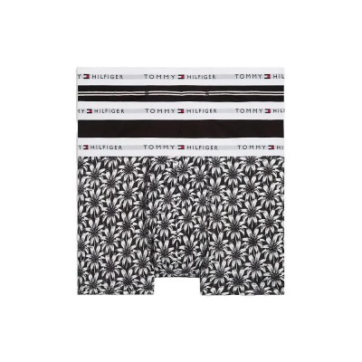 боксерки,мъжко,бельо,tommy,hilfiger,um0um03753,trunk,boxers,3,units,black,(trm,stpe,black,palm,flrl)