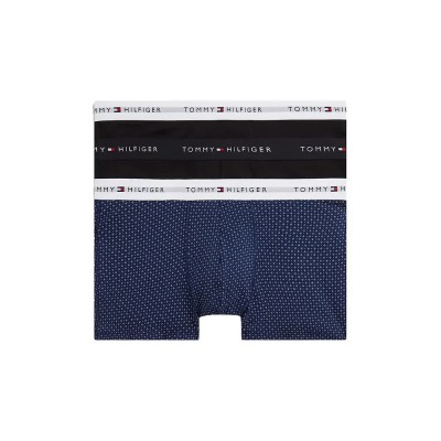 боксерки,мъжко,бельо,tommy,hilfiger,um0um03891,trunk,boxers,3,units,blue,black,(black,black,mini,geo)