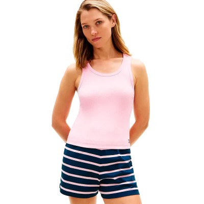 тениска,мъжки,тениски,дамски,тениски,tommy,hilfiger,uw0uw06308,sleeveless,t,shirt,pink,(classic,pink)