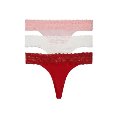 дамско,бельо,дамски,бикини,и,танкини,tommy,hilfiger,uw0uw06337,thong,3,units,multicolor,(bonita,pink,ivory,dark,magma)