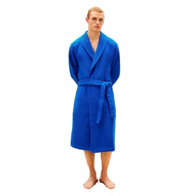 мъжки,халати,tommy,hilfiger,waffle,bathrobe,blue,(regal,blue)