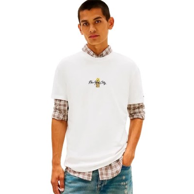 тениска,мъжки,тениски,дамски,тениски,tommy,jeans,sign,block,regular,fit,short,sleeve,t,shirt,white,(ecru)