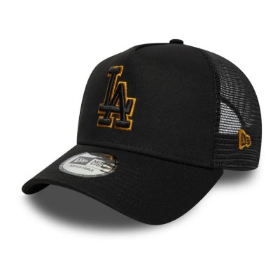 шапка,всички,шапки,new,era,mlb,los,angeles,dodgers,trucker,cap,black,(black)
