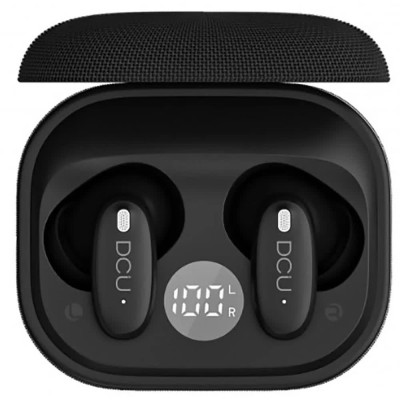 слушалки,слушалки,dcu,tecnologic,cityecho,wireless,earphones,black,(black)