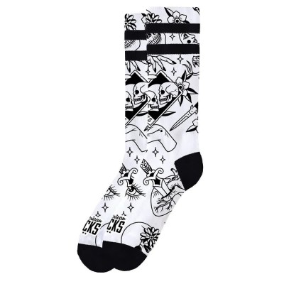чорапи,мъжки,чорапи,american,socks,dismal,crew,socks,white,(multicolour)