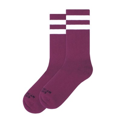 чорапи,мъжки,чорапи,american,socks,eddy,crew,socks,purple,(white,09)