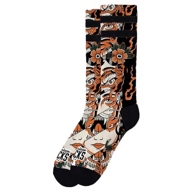 чорапи,мъжки,чорапи,american,socks,instinct,crew,socks,black,(multicolour)