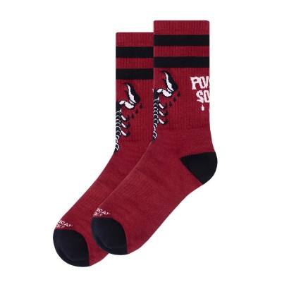чорапи,мъжки,чорапи,american,socks,poison,soul,crew,socks,red,(multicolour)