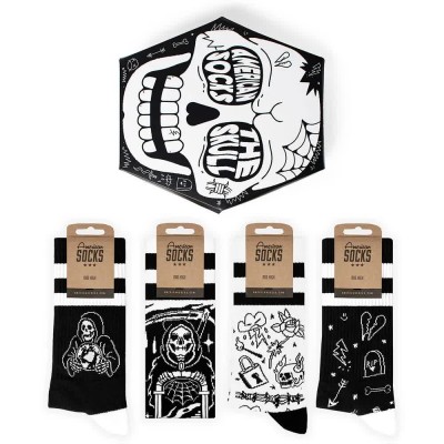 чорапи,мъжки,чорапи,дамски,чорапи,american,socks,the,skull,crew,socks,black,(multicolour)