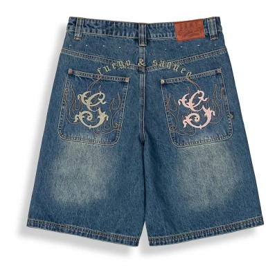 къси,панталони,мъжки,панталони,дамски,панталони,grimey,chief,watcher,baggy,denim,shorts,blue,(washed,sage,blue)