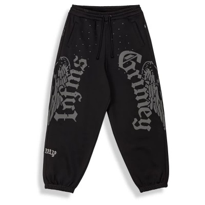 анцуг,мъжки,панталони,дамски,панталони,grimey,chief,watcher,baggy,sweat,pants,black,(black)