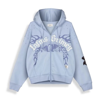 блуза,мъжки,пуловери,дамски,пуловери,grimey,chief,watcher,full,zip,sweatshirt,blue,(light,blue)