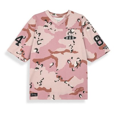 тениска,мъжки,тениски,дамски,тениски,grimey,concreat,jungle,short,sleeve,v,neck,t,shirt,pink,(pink,camo)