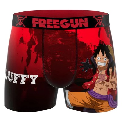 боксерки,мъжко,бельо,freegun,one,piece,luffy,boxers,red,(red,black)