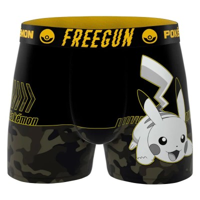 боксерки,мъжко,бельо,freegun,pokémon,pikachu,boxers,black,(blue,yellow)