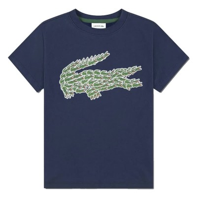 детска,тениска,мъжки,тениски,дамски,тениски,lacoste,kids,multi,croco,short,sleeve,t,shirt,blue,(navy)