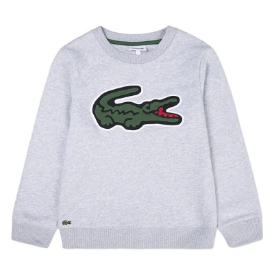 детска,поларена,блуза,детски,блузи,lacoste,kids,pique,applique,fleece,crew,sweatshirt,grey,(heather,silver,grey)