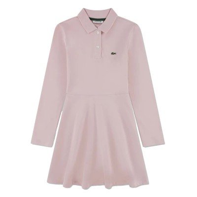 детска,рокля,дамски,поли,и,рокли,lacoste,kids,pique,long,sleeve,dress,pink,(nidus)