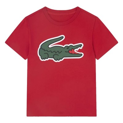 детска,тениска,мъжки,тениски,дамски,тениски,lacoste,kids,ud,sport,short,sleeve,t,shirt,red,(red)
