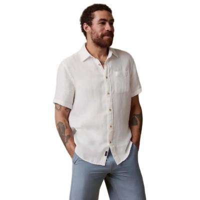 риза,с,къс,ръкав,дамски,ризи,мъжки,ризи,faherty,palma,linen,short,sleeve,shirt,white,(bright,white,basketweave)