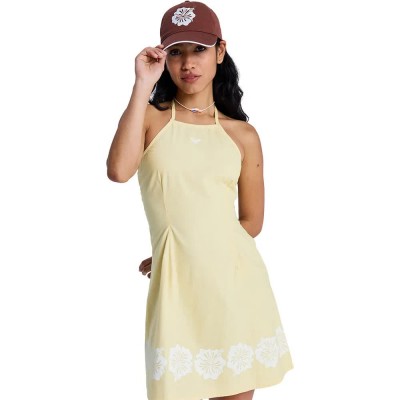 рокля,дамски,поли,и,рокли,roxy,after,glow,long,sleeve,short,dress,yellow,(golden,haze)