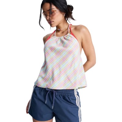 тениска,мъжки,тениски,дамски,тениски,roxy,always,again,sleeveless,t,shirt,multicolor,(coconut,milk,plaid,swell)
