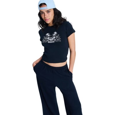 фланелка,с,къс,ръкав,дамски,топове,roxy,beach,love,short,sleeve,top,blue,(anthracite)