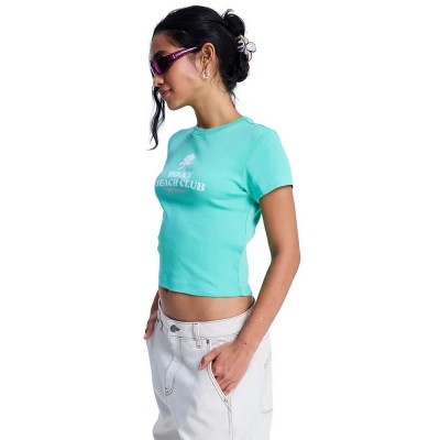 фланелка,с,къс,ръкав,дамски,топове,roxy,beach,love,short,sleeve,top,blue,(katydid)