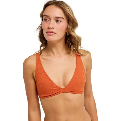 дамски,бански,костюми,roxy,current,coolness,elongated,tri,bikini,top,orange,(ginger,spice)