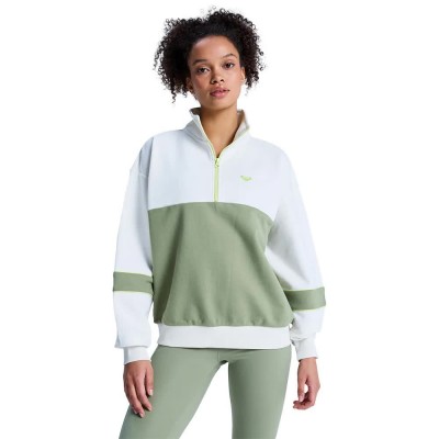 блуза,дамски,блузи,roxy,ess,energy,new,half,zip,sweatshirt,green,(oil,green)
