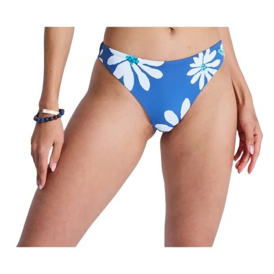 дамски,бански,костюми,roxy,essentials,pt,cheeky,bikini,bottom,blue,(dutch,blue,flower,soul)