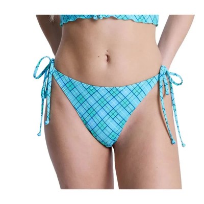 дамски,бански,костюми,roxy,essentials,pt,thong,bikini,bottom,blue,(katydid,as,if,plaid)