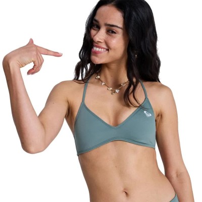 дамски,бански,костюми,roxy,essentials,sd,athletic,triangle,bikini,top,grey,(agave,green)