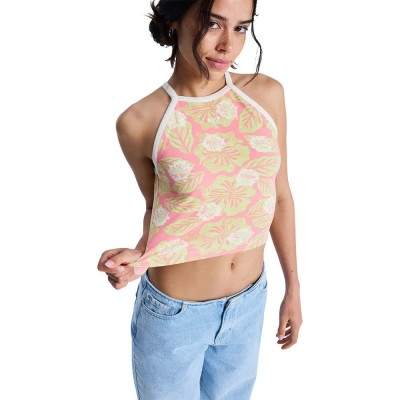 потник,дамски,топове,roxy,hyper,hibiscus,sleeveless,top,pink,(plumeria,hibiscus,hype)