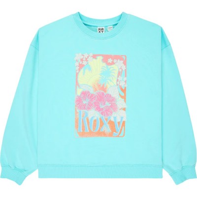 блуза,детски,блузи,roxy,lineup,terry,rg,sweatshirt,blue,(aqua,splash)