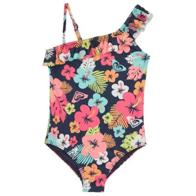 бански,костюм,детски,бански,костюми,roxy,morning,flower,swimsuit,brown,blue,(mood,indigo,morning,flowers,tw)
