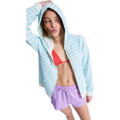 блуза,дамски,блузи,roxy,perfect,stripe,full,zip,sweatshirt,blue,(tanager,turquoise,small,stripe)