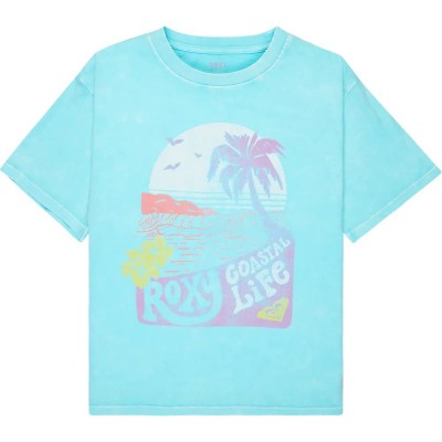 тениска,мъжки,тениски,дамски,тениски,roxy,washed,short,sleeve,t,shirt,blue,(aqua,splash)
