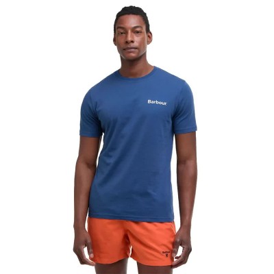 тениска,мъжки,тениски,дамски,тениски,barbour,camber,short,sleeve,t,shirt,blue,(oceana)