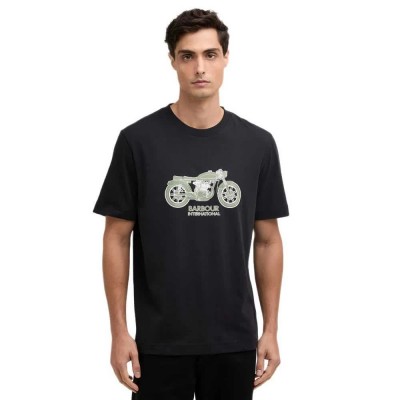 тениска,мъжки,тениски,дамски,тениски,barbour,piston,t,shirt,black,(black)