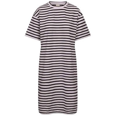 рокля,дамски,поли,и,рокли,trespass,elayna,short,sleeve,dress,grey,(black,stripe)