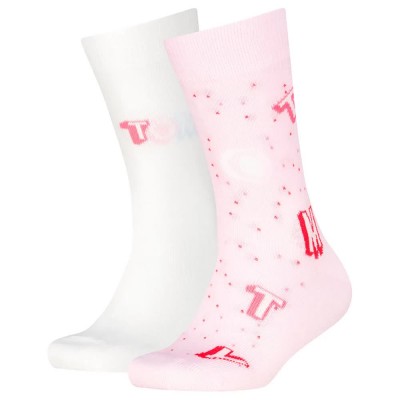 чорапи,детски,чорапи,tommy,hilfiger,aop,letters,socks,2,pairs,white,pink,(pink)